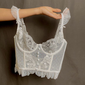 Sexy Lace Embroidery Corset