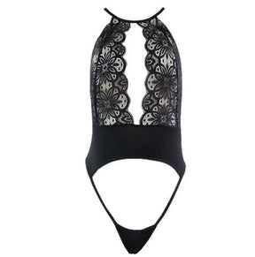 Sheer Lace Strappy G-string Bottom Sexy Lingerie Bodysuit