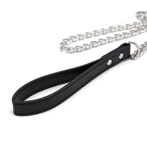PU Leather Metal Chain Bell Bondage With Choker
