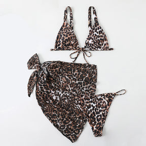 Bikini Skirt Sexy Resort Swim Three-Piece Swimsuit