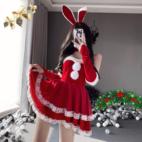 Christmas Bunny Girl Sexy Costume