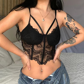 New Mesh Lace Sexy Corset