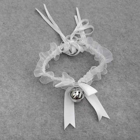 Cute Bow Elastic Lace Choker