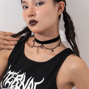 Punk Hip Hop Choker Halloween Chain Collar