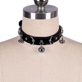 PU Necklace Multi Bell Collar Sexy Choker
