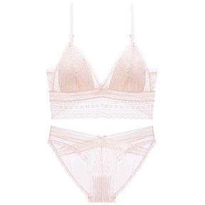 Sexy Lingerie Backless Lace Bra Lingerie Set