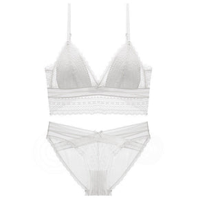 Sexy Lingerie Backless Lace Bra Lingerie Set