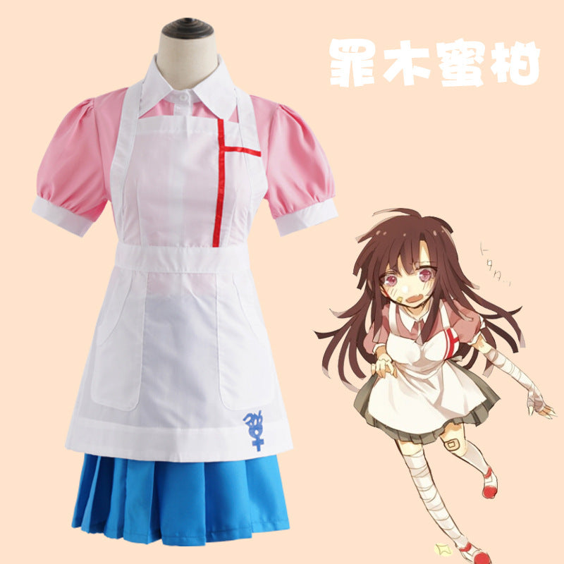 Cosplay Danganronpa Mikan Tsumiki Uniform Dress Clothing