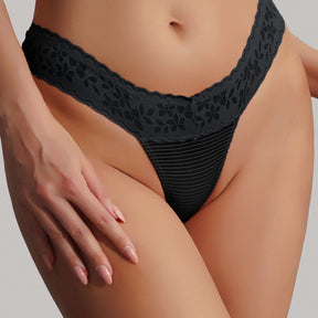 New Stitching Lace Sexy Thong Thin Girls Panties