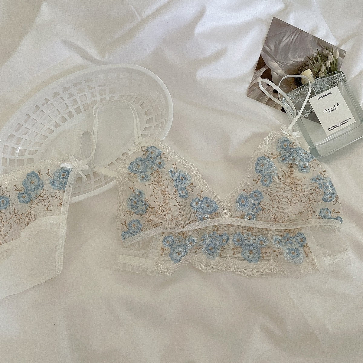 Lace Embroidered Sexy Lingerie Set