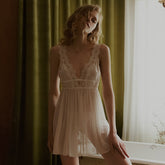 Slit Temptation Lace Sexy Chemise