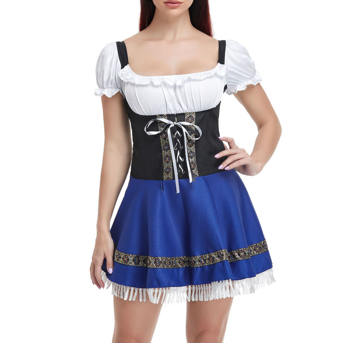 Halloween Role Playing Oktoberfest Clothing Maid Dress